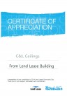 Certificate of Appreciation