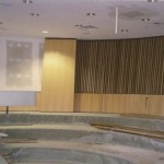 Lecture Theatre - Curved Platerboard Walls and Ceilings -During Construction