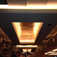 Plasterboard Bulkhead with light feature