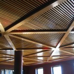 Wine Bar - Timber Slat Ceiling