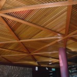 Wine Bar - Timber Slat Ceiling