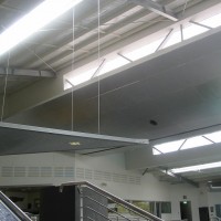 Suspended ceilings, bulkheads, curved and sloping ceiling sections, walls and partitions – fibre cement lining