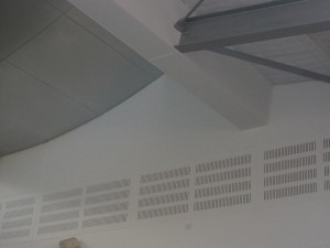 Suspended Curved ceilings, bulkheads, walls and partitions – fibre cement lining