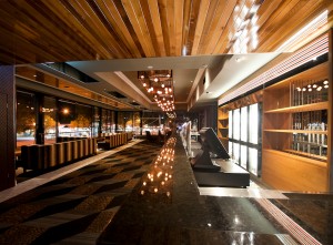 Front Bar – Timber, Plasterboard Ceilings & Feature Light Bulkhead